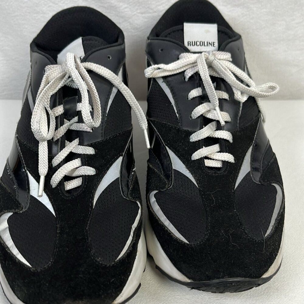 Rucoline Sneakers Black on Black SZ EU43 Hipster Streetwear Activewear Customwea
